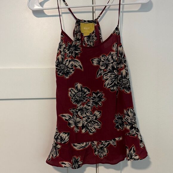 Anthropologie Maeve 100% Silk Floral - Picture 2 of 5